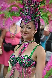 Tânără la Mardi Gras, Montreal, 2010