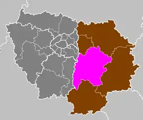 Arondismentul Melun în cadrul departamentului Seine-et-Marne