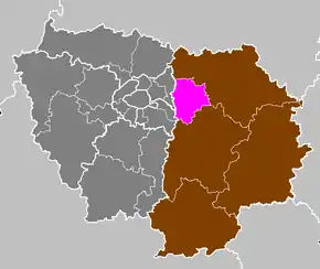Arondismentul Torcy în cadrul departamentului Seine-et-Marne
