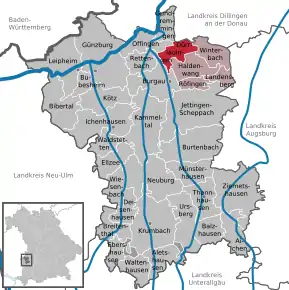 Poziția localității Dürrlauingen