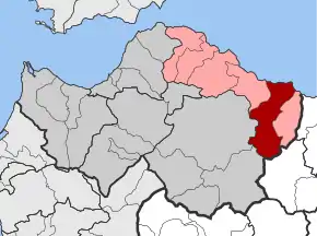 Poziția localității Akrata