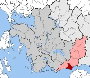Poziția localității Antirrio