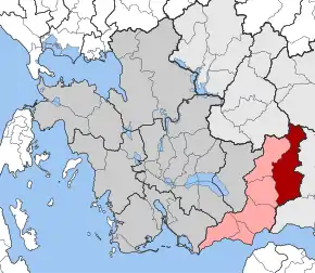 Poziția localității Apodotia