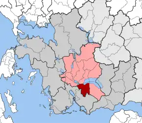 Poziția localității Arakynthos