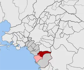 Poziția localității Argyroupolis