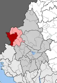 Poziția localității Delvinaki