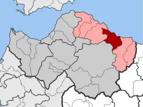 Poziția localității Diakopto