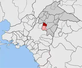 Poziția localității Filothei