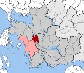 Poziția localității Fyteies