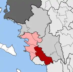 Poziția localității Margariti