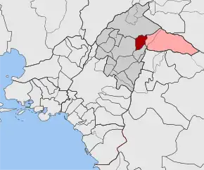 Poziția localității Melissia