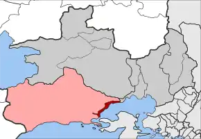 Poziția localității Neos Peramos