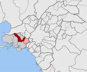 Poziția localității Nikaia