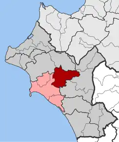 Poziția localității Oleni