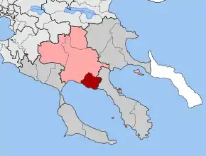 Poziția localității Ormylia