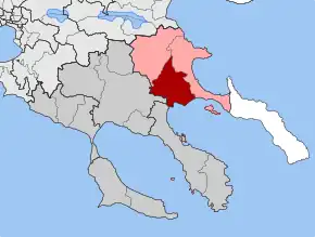 Poziția localității Panagia