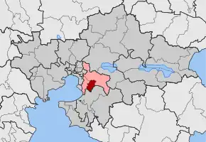 Poziția localității Panorama