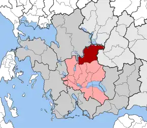 Poziția localității Parakampylia