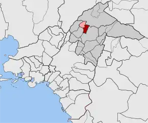 Poziția localității Pefki