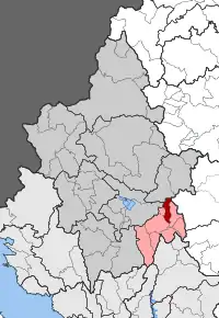 Poziția localității Syrrako