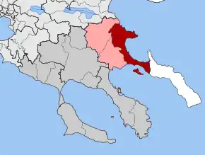 Poziția localității Stagira-Akanthos