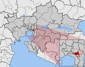 Poziția localității Sykeai