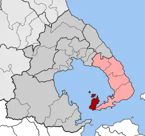 Poziția localității Trikeri