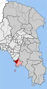 Poziția localității Voula