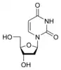 Chemical structure of Dezoxiuridină