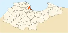 Localizarea comunei în cadrul provinciei