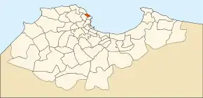 Localizarea comunei în cadrul provinciei