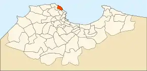 Localizarea comunei în cadrul provinciei