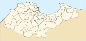 Localizarea comunei în cadrul provinciei