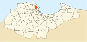 Localizarea comunei în cadrul provinciei