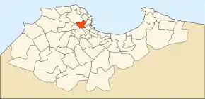 Localizarea comunei în cadrul provinciei