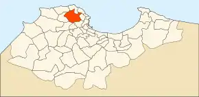 Localizarea comunei în cadrul provinciei