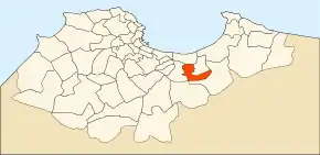 Localizarea comunei în cadrul provinciei