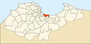 Localizarea comunei în cadrul provinciei