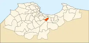 Localizarea comunei în cadrul provinciei