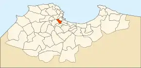 Localizarea comunei în cadrul provinciei