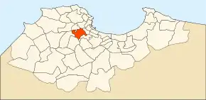 Localizarea comunei în cadrul provinciei