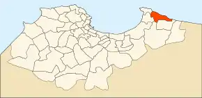 Localizarea comunei în cadrul provinciei