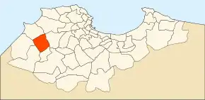 Localizarea comunei în cadrul provinciei