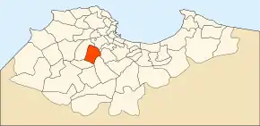 Localizarea comunei în cadrul provinciei