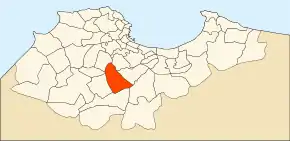 Localizarea comunei în cadrul provinciei