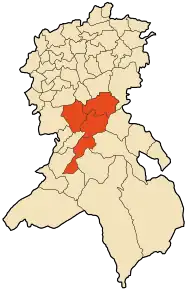 Poziția localității Telagh