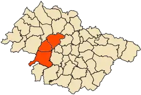 Poziția localității Bou Hanifia