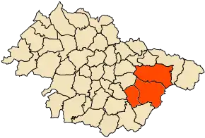 Poziția localității Hachem