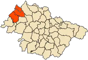 Poziția localității Oggaz