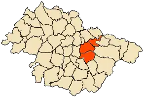 Poziția localității Tighennif